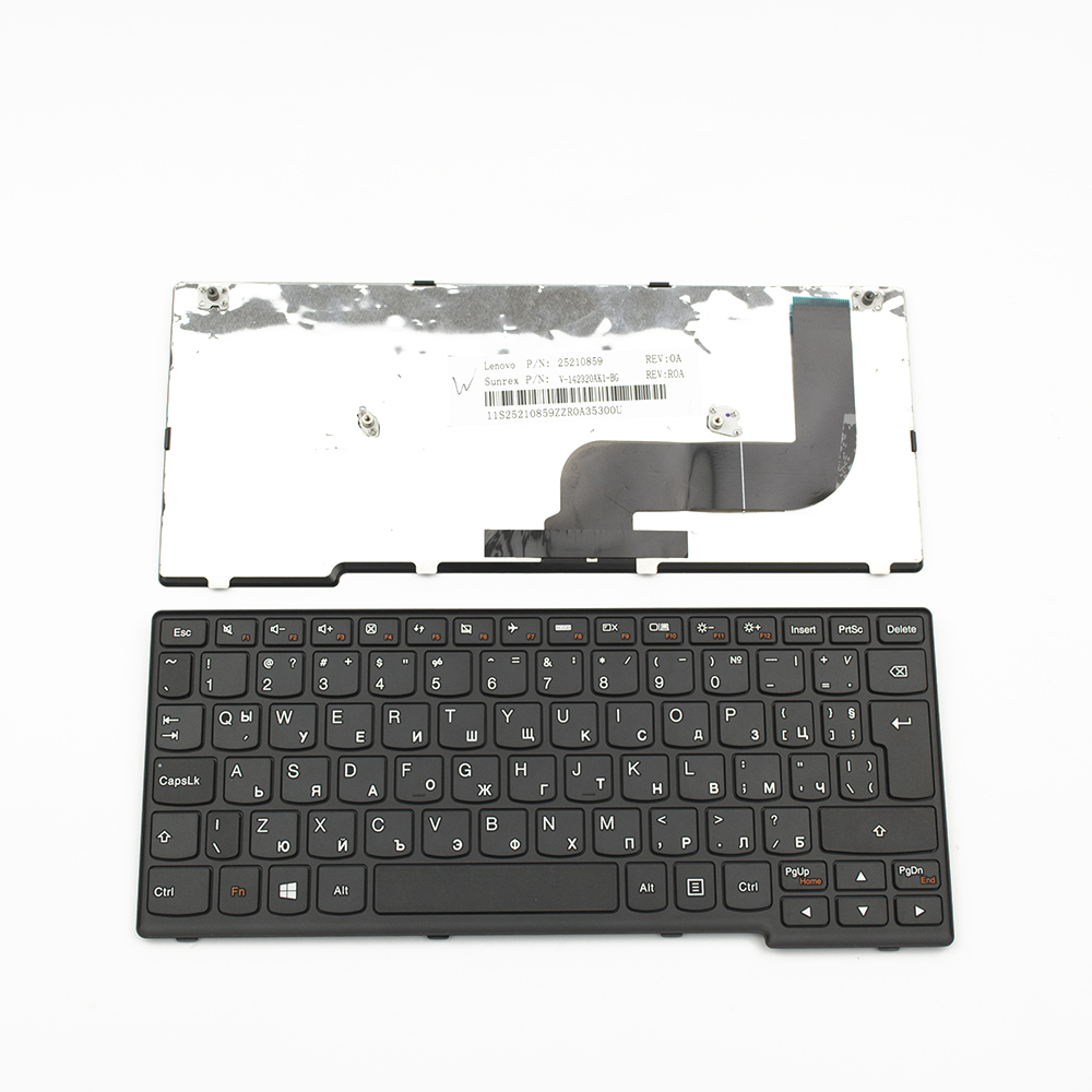 Клавиатура за лаптоп Lenovo S210T Yoga 11S Черна с Черна Рамка / Black Frame Black | JAR Computers Клавиатура за лаптоп Lenovo S210T Yoga 11S Черна с Черна Рамка / Black Frame Black