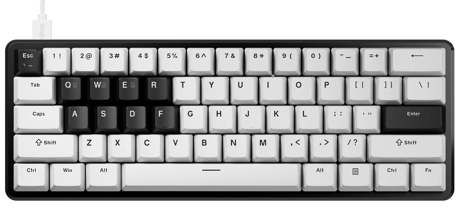 Механична клавиатура Pulsar - PCMK 3 HE 60, Linear, RGB, бяла/черна | JAR Computers Механична клавиатура Pulsar - PCMK 3 HE 60, Linear, RGB, бяла/черна