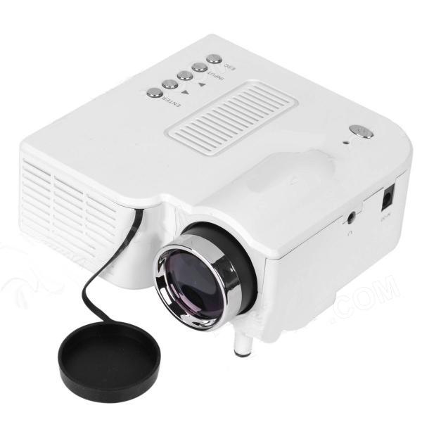 Мултимедиен LCD проектор с VGA, HDMI, USB, SD входове и дистанционно - RuiQ UC-30 24W (бял) | JAR Computers Мултимедиен LCD проектор с VGA, HDMI, USB, SD входове и дистанционно - RuiQ UC-30 24W (бял)