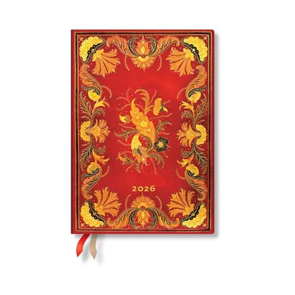 Paperblanks Планер Fiammetta, Midi, Verso, твърда корица, 80 листа, за 2026 година | JAR Computers Paperblanks Планер Fiammetta, Midi, Verso, твърда корица, 80 листа, за 2026 година