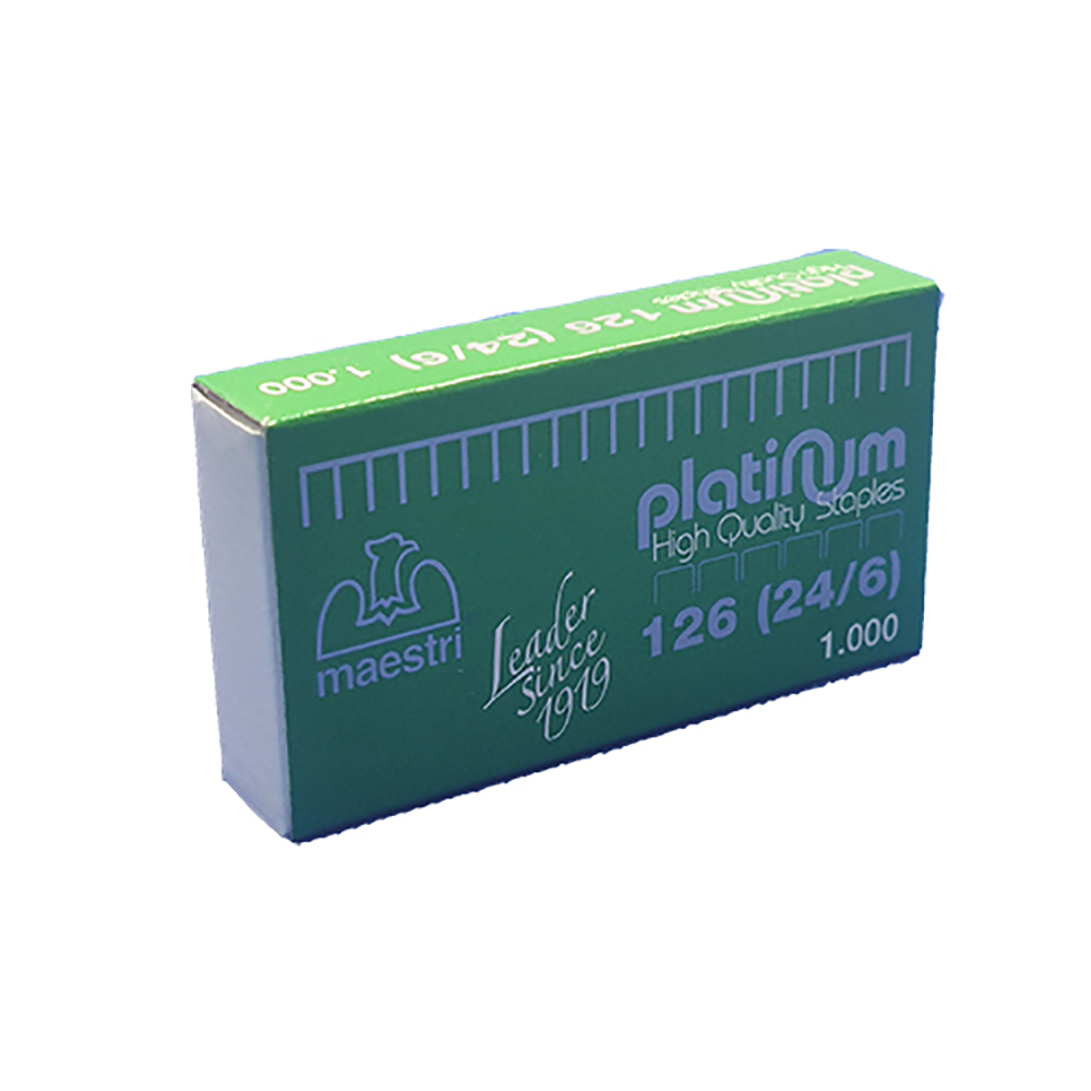 Roma Maestri Staple Wire 126 Platinum 24/6 1000pcs (1003151) (ROM1003151)