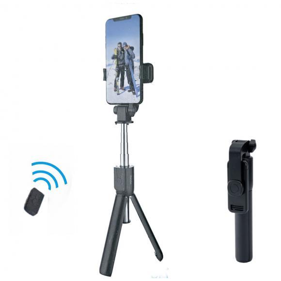 SELFIE STICK YOURZ-801 selfie stick  + stoika, Bluetooth Black