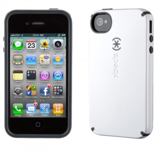 Хибриден гумиран кейс за iPhone 4 - Speck CandyShell (бял) | JAR Computers Хибриден гумиран кейс за iPhone 4 - Speck CandyShell (бял)