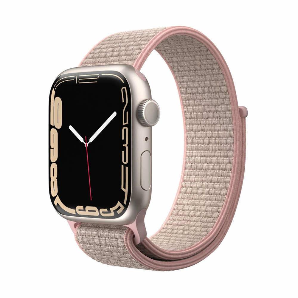 Текстилна каишка за Apple Watch 38мм, 40мм, 41мм, 42мм (2024) - Next One Sport Loop Band (розов) | JAR Computers Текстилна каишка за Apple Watch 38мм, 40мм, 41мм, 42мм (2024) - Next One Sport Loop Band (розов)