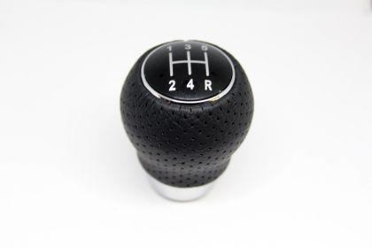 Топка за скоростен лост Универсална с 5 скорости - черна кожа с пори | JAR Computers Топка за скоростен лост Универсална с 5 скорости - черна кожа с пори