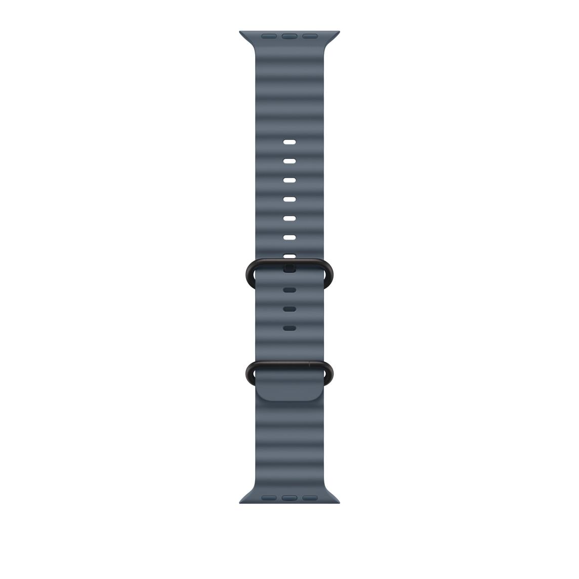 Apple Watch 49mm Band: Anchor Blue Ocean Band Extension - Black Titanium Finish | JAR Computers Apple Watch 49mm Band: Anchor Blue Ocean Band Extension - Black Titanium Finish