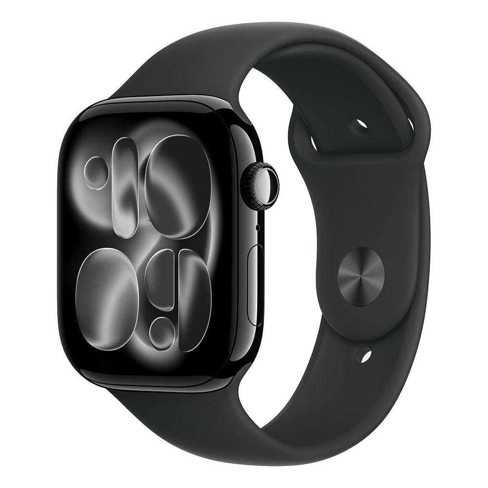 Apple Watch S11 GPS 46mm Jet Black Aluminium Case with Black Sport Band - M/L (Demo) | JAR Computers Apple Watch S11 GPS 46mm Jet Black Aluminium Case with Black Sport Band - M/L (Demo)