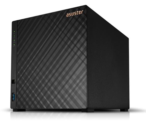 Asustor AS1204T, 4 bay NAS, Realtek RTD1619B, Quad Core, 1.7 GHz, 1GB DDR4 (not expandable), 2.5GbE x1, 3 x USB 3.2 Gen 1, WOW (Wake on WAN), System Sleep Mode, Black