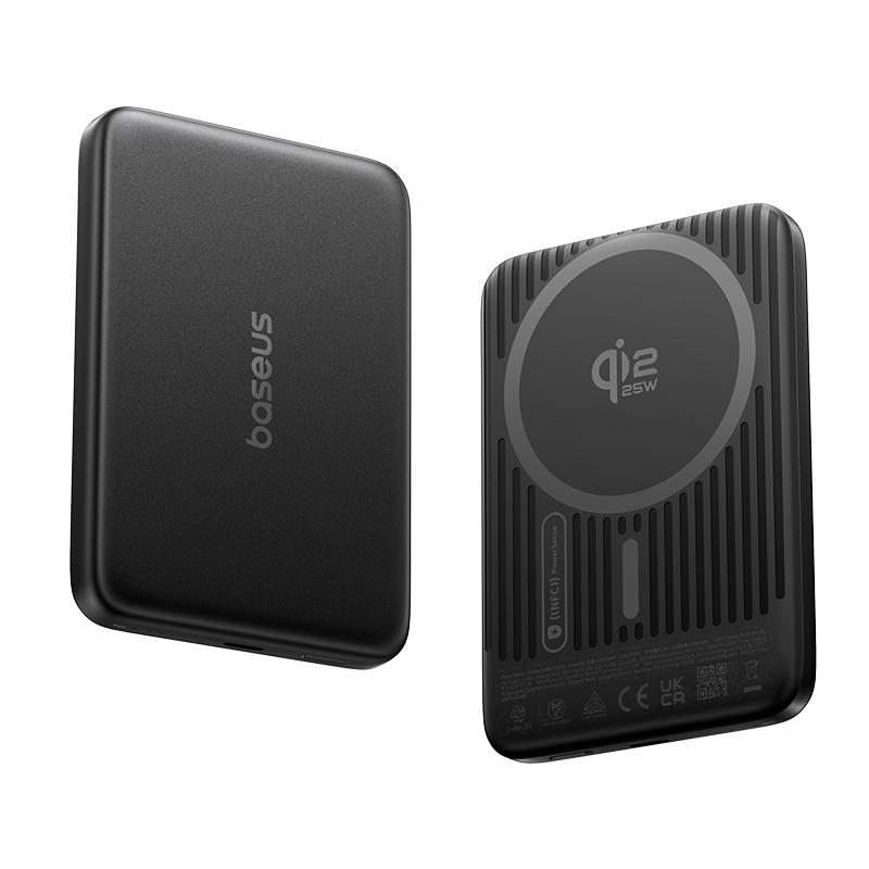 BASEUS Power Bank 10000 mAh, 30W, PicoGo Air AM71 Qi2.2 Magnetic /черен/ - E0034100 | JAR Computers BASEUS Power Bank 10000 mAh, 30W, PicoGo Air AM71 Qi2.2 Magnetic /черен/ - E0034100
