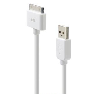 Зареждащ и синхронизиращ кабел за iPhone, iPad и iPod - Belkin USB to Dock (бял) | JAR Computers Зареждащ и синхронизиращ кабел за iPhone, iPad и iPod - Belkin USB to Dock (бял)