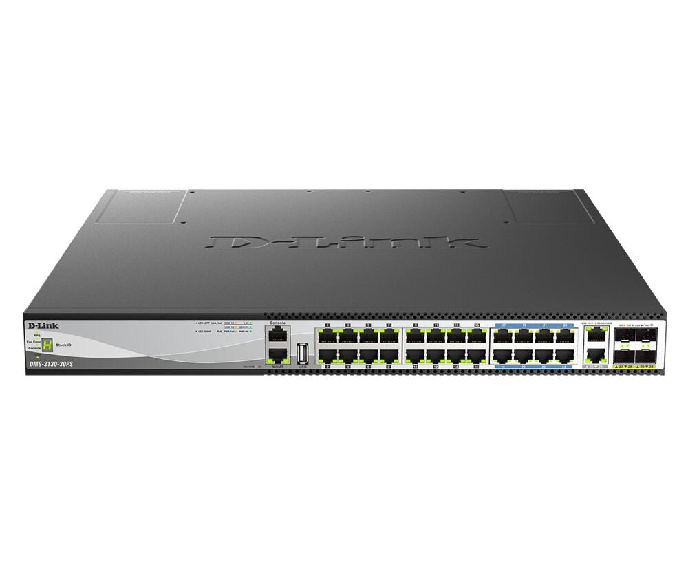 D-Link DMS-3130-30TS/E мрежов суич Управляем L3 10G Ethernet (100/1000/10000) Настолен/стенен монтаж Черен | JAR Computers D-Link DMS-3130-30TS/E мрежов суич Управляем L3 10G Ethernet (100/1000/10000) Настолен/стенен монтаж Черен