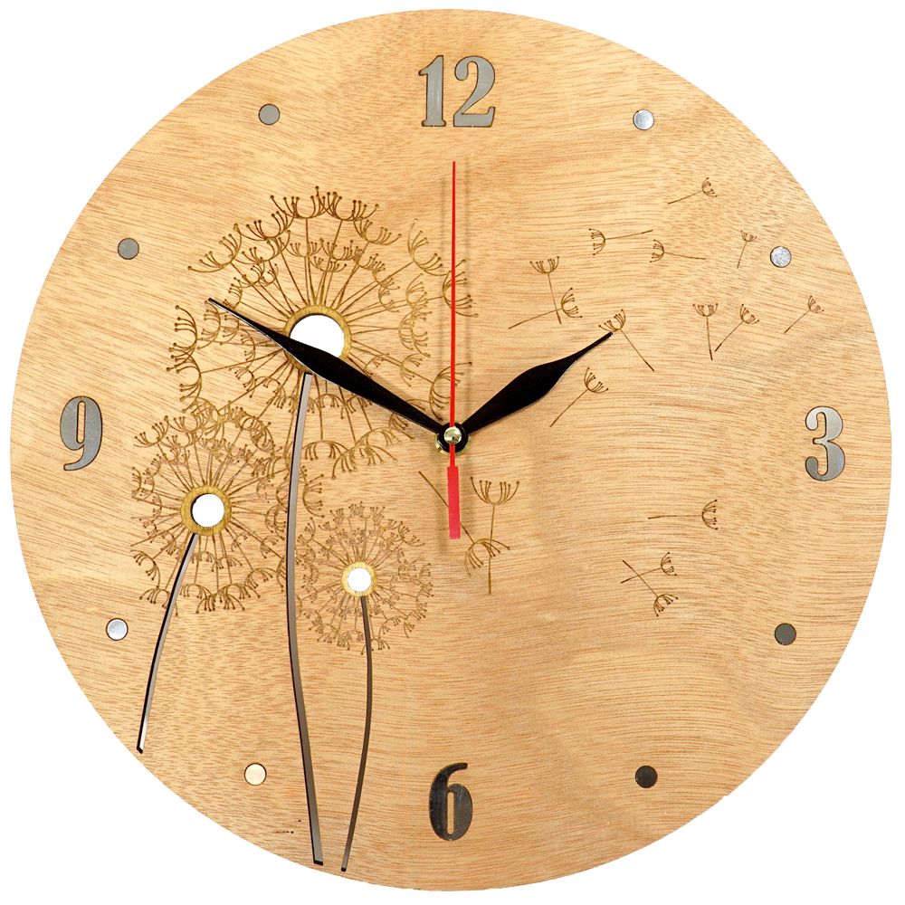 Дизайнерски часовник Wood flowers