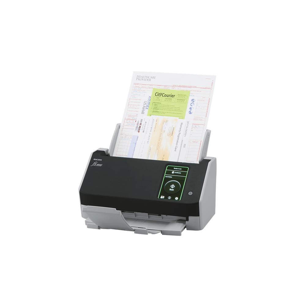 Документен скенер Ricoh Fi-8040, 40 ppm, 80 ipm, ADF 50 листа, 4.3&quot; тъч, USB 3.2, LAN