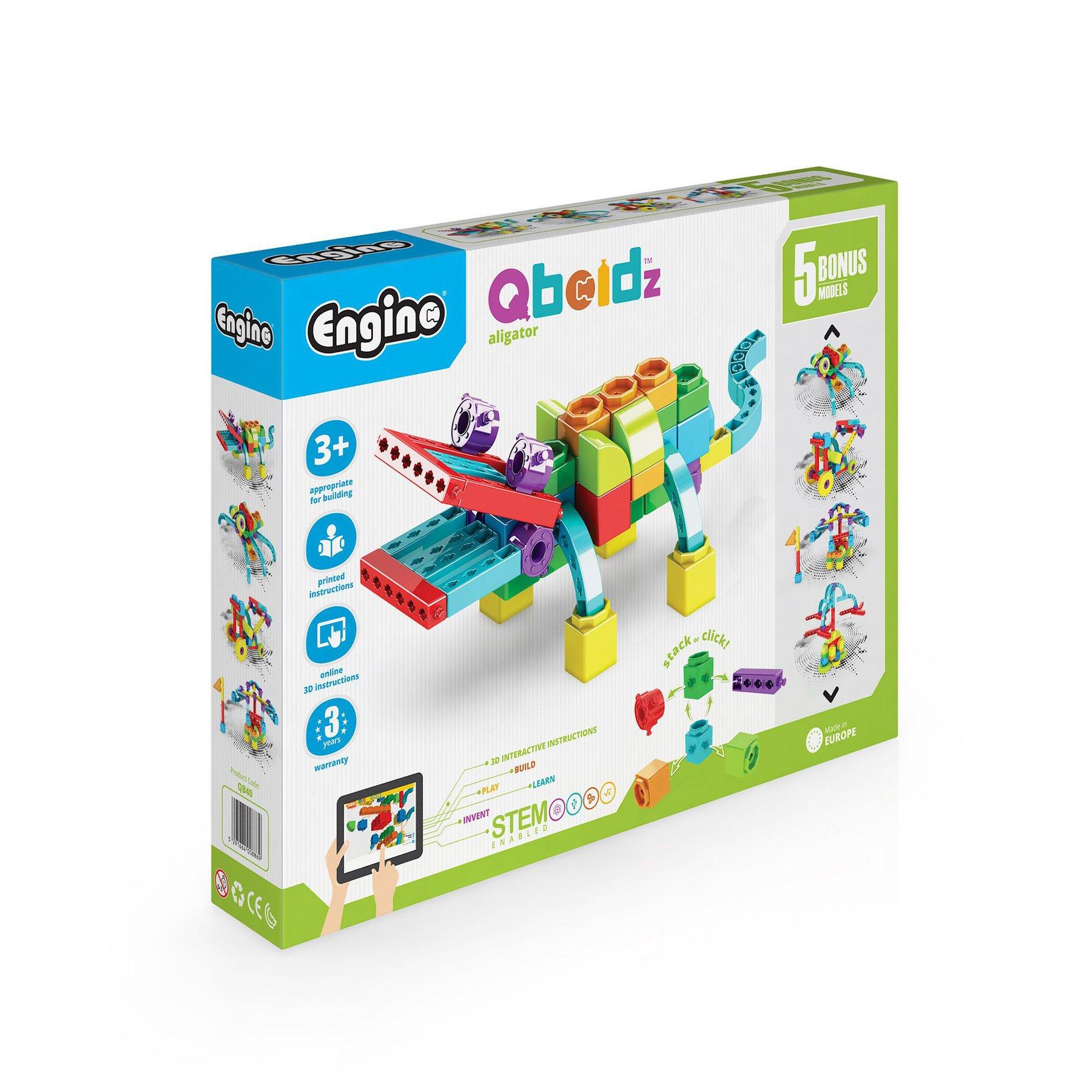 Engino Конструктор Qboidz - Aлигатор, 5 в 1 | JAR Computers Engino Конструктор Qboidz - Aлигатор, 5 в 1