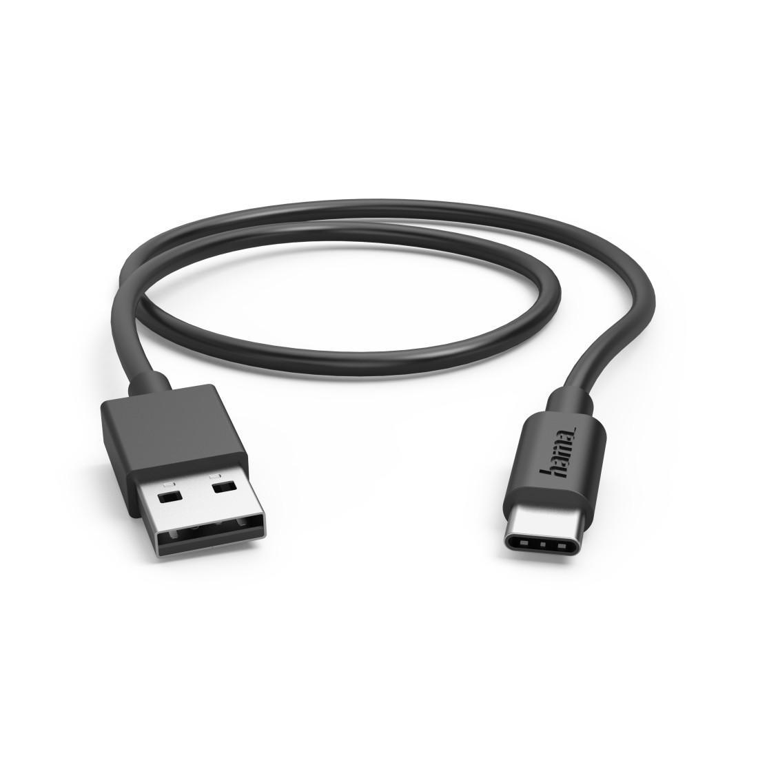 HAMA Кабел  USB-C - USB А, 0,5 м, 480Мbit/ 3А, черен | JAR Computers HAMA Кабел  USB-C - USB А, 0,5 м, 480Мbit/ 3А, черен