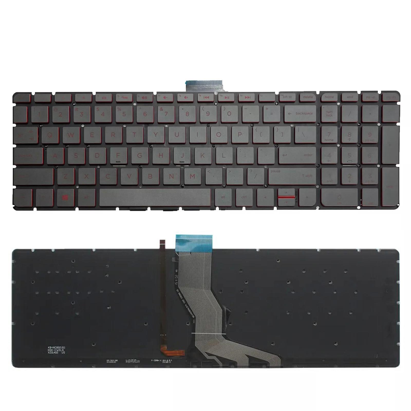 Клавиатура за лаптоп HP Pavilion 15-AB 15-BC 15-AK 15-AU 15-AW 15-BJ 15-AE 15-AX Черна Без Рамка (Малък Ентър) с Червена Подсветка / Black Without Frame US With Backlit | JAR Computers Клавиатура за лаптоп HP Pavilion 15-AB 15-BC 15-AK 15-AU 15-AW 15-BJ 15-AE 15-AX Черна Без Рамка (Малък Ентър) с Червена Подсветка / Black Without Frame US With Backlit