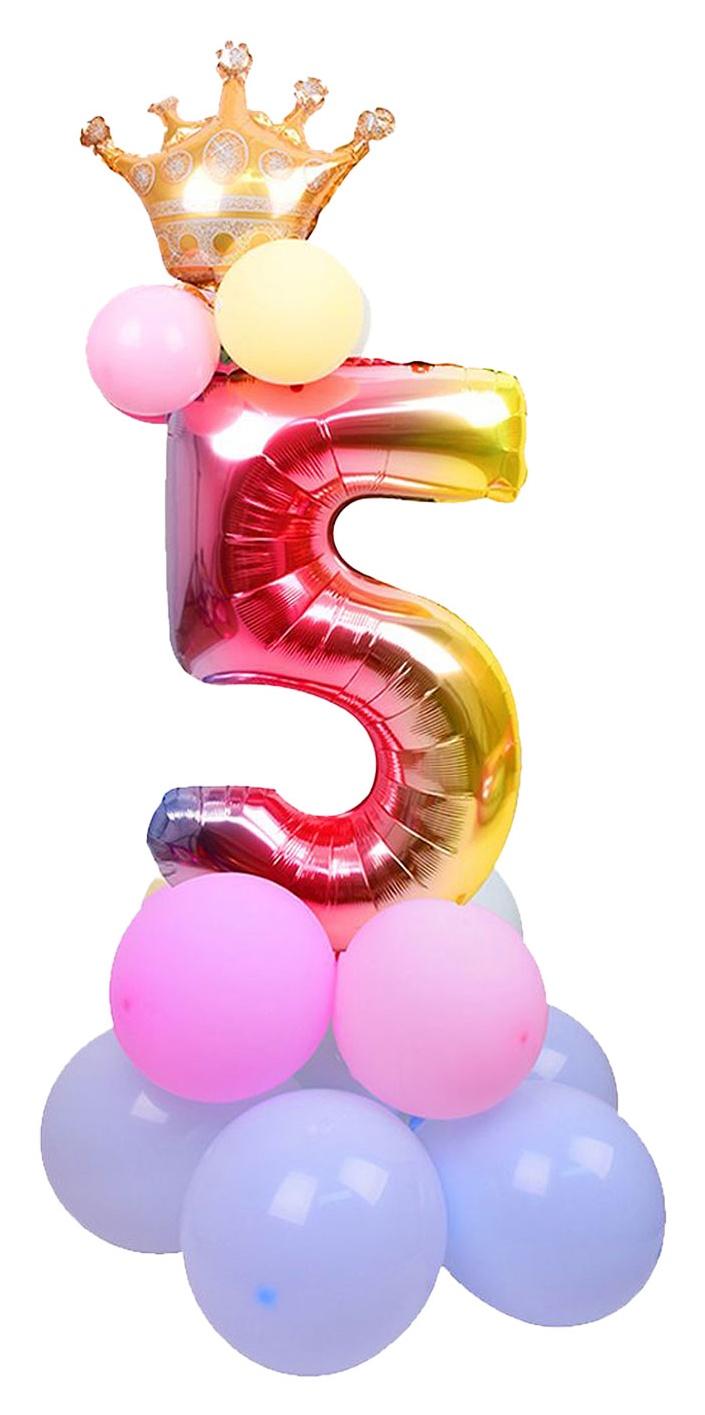 Комплект балони цифри 5 Party Go, 115 см. 14 части | JAR Computers Комплект балони цифри 5 Party Go, 115 см. 14 части