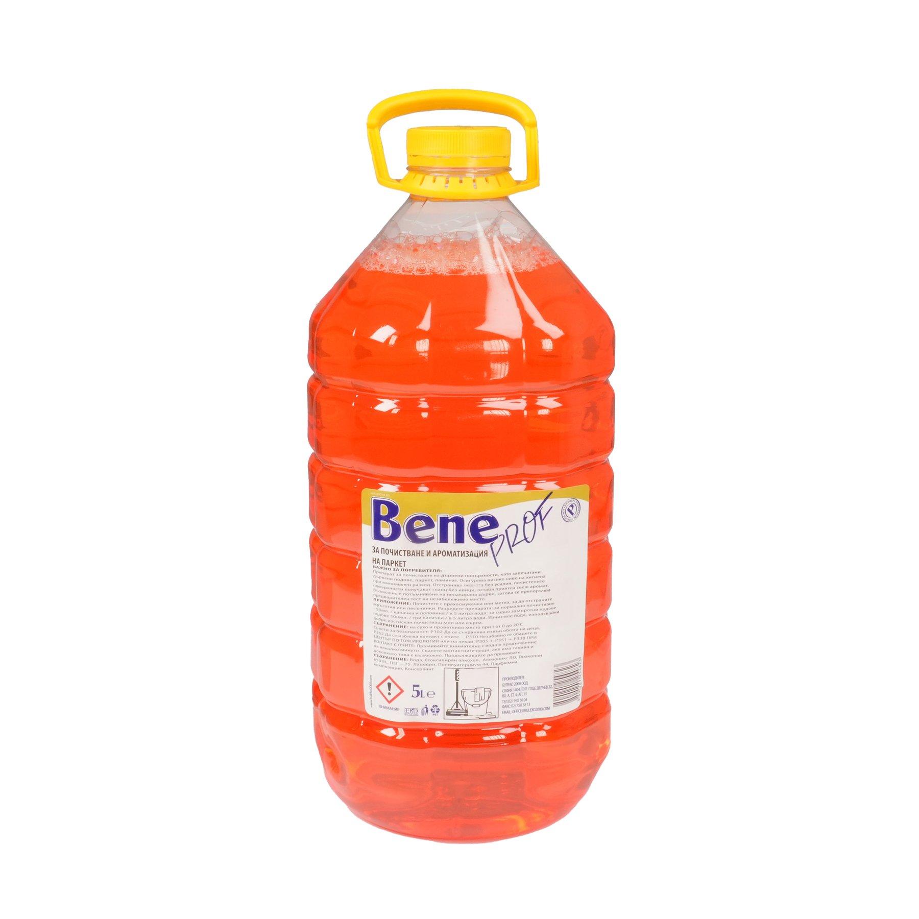 Препарат за почистване на паркет Bene и ламинат, 5 l | JAR Computers Препарат за почистване на паркет Bene и ламинат, 5 l