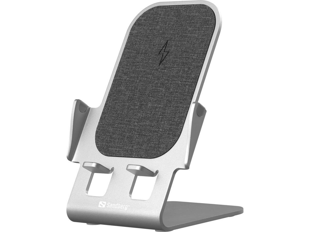 Sandberg Wireless Charger Stand 15W Alu | JAR Computers Sandberg Wireless Charger Stand 15W Alu