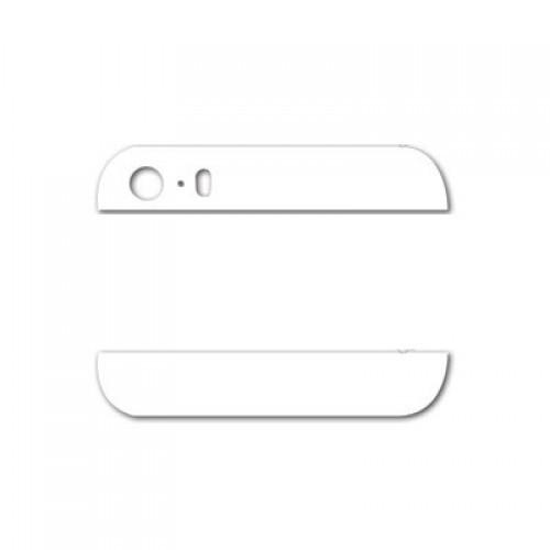 Стъклени елементи за горната и долната част от гърба за iPhone 5 - OEM Back Cover Glass (бял) | JAR Computers Стъклени елементи за горната и долната част от гърба за iPhone 5 - OEM Back Cover Glass (бял)