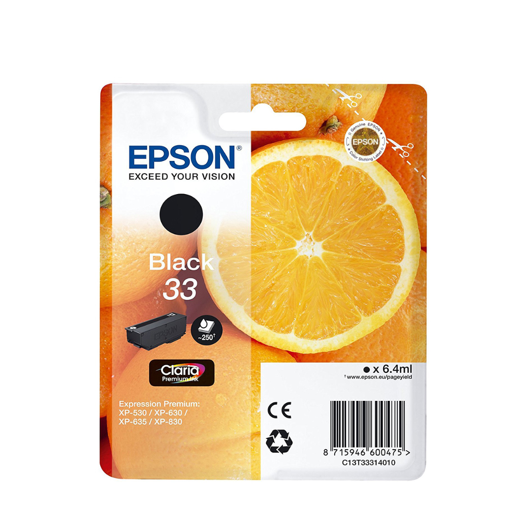 XP 530/630/635/830 SERIES 33 INK CRTR BLACK (EPST333140)