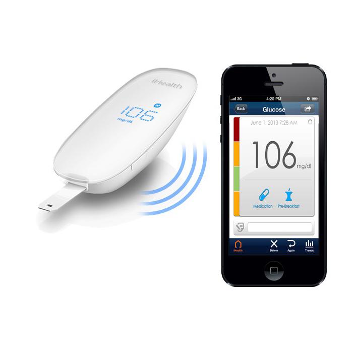 Безжично устройство за мерене на кръвната захар за iPhone, iPad и Android - iHealth Wireless Glucose meter kit | JAR Computers Безжично устройство за мерене на кръвната захар за iPhone, iPad и Android - iHealth Wireless Glucose meter kit