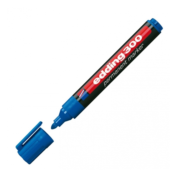 EDDING 300 PERMANENT MARKER BLUE (EDD3623003BL)