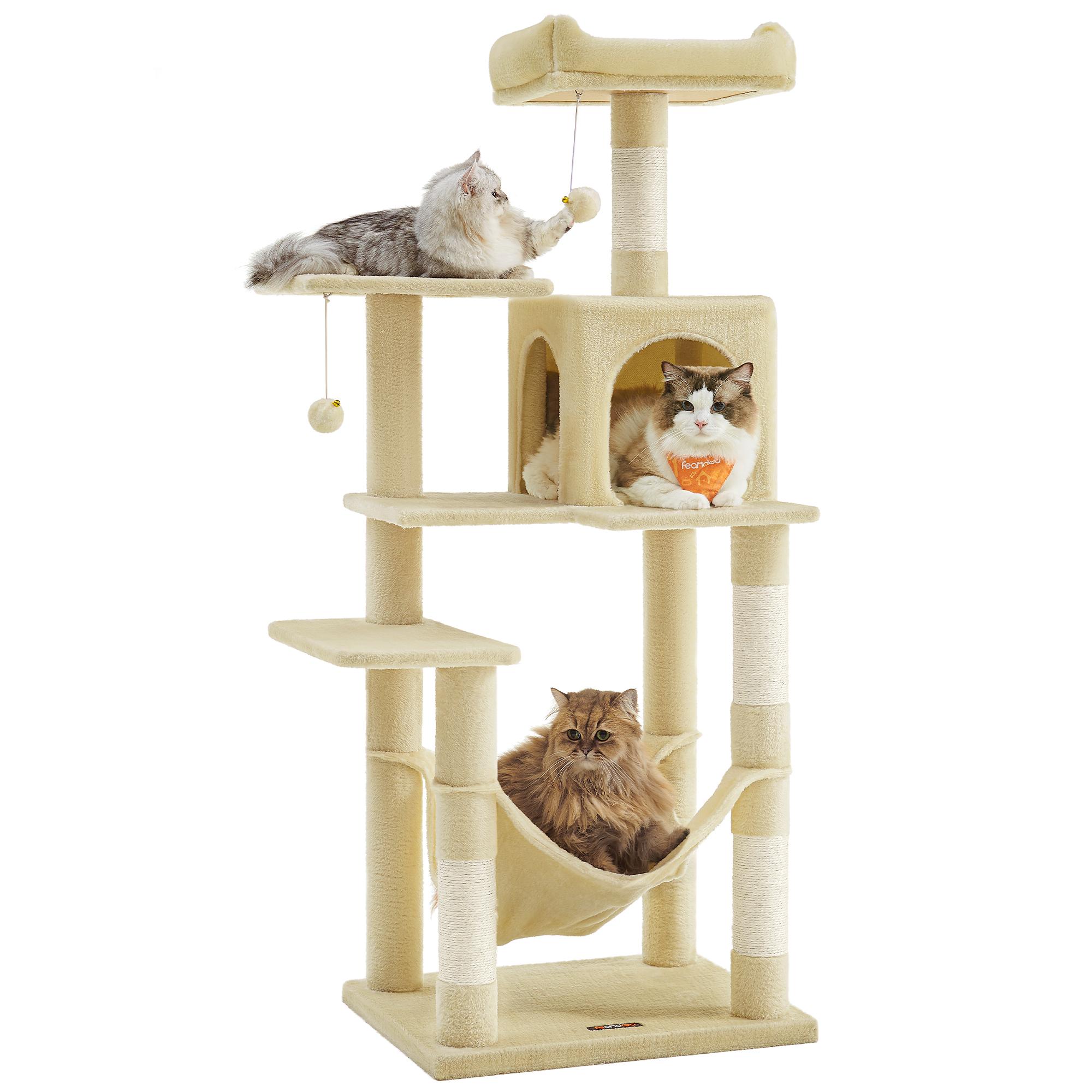 Feandrea Cat Tower, Height 143 cm, up to 4 Cats (PCT161M01) (FEAPCT161M01) | JAR Computers Feandrea Cat Tower, Height 143 cm, up to 4 Cats (PCT161M01) (FEAPCT161M01)