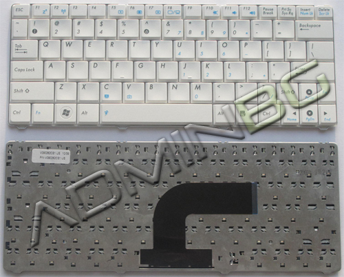 Клавиатура за лаптоп Asus N10 N10J N10E White US/UK с Кирилица | JAR Computers Клавиатура за лаптоп Asus N10 N10J N10E White US/UK с Кирилица