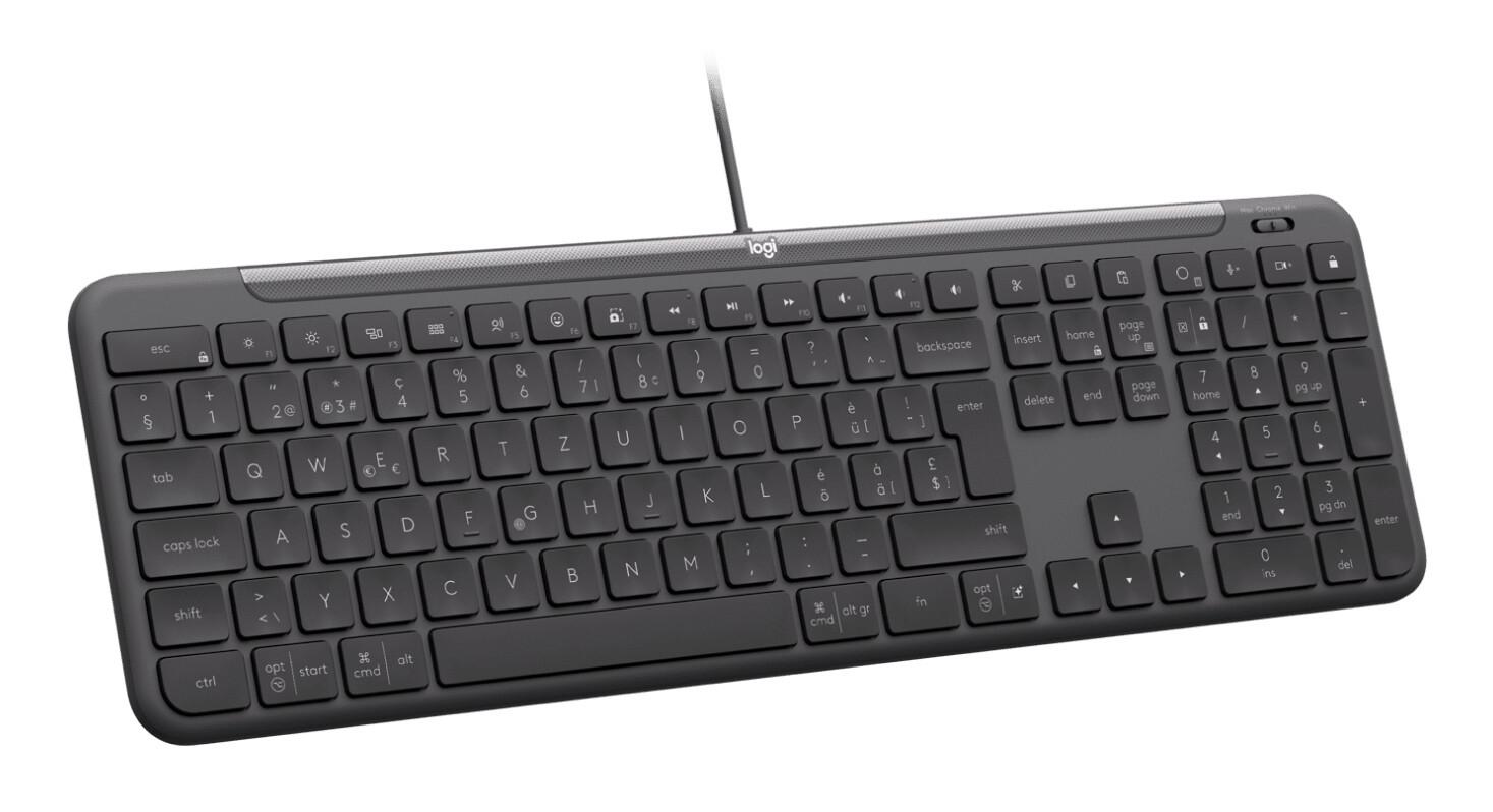 Logitech Signature Slim K620 For Business клавиатура Универсален USB QWERTY Американски международен език Графит