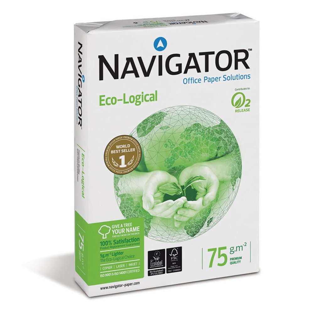 Navigator A4 75GR Eco-logical Professional Printing Paper 500 Sheets (NVG330970)