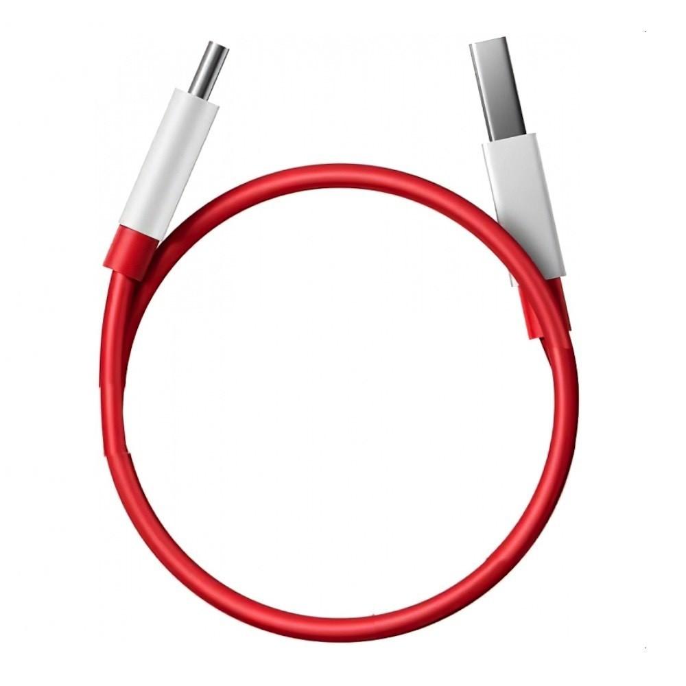 OnePlus Warp Dash D301 USB-A to USB-C Data Cable 80W - кабел с бързо зареждане за устройства с USB-C порт (100 см) (червен) (bulk)