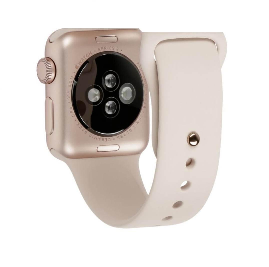 Оригинална силиконова каишка за Apple Watch 38мм, 40мм, 41мм, 42мм (2024) - Apple Sport Band M/L (bulk) (кремав) | JAR Computers Оригинална силиконова каишка за Apple Watch 38мм, 40мм, 41мм, 42мм (2024) - Apple Sport Band M/L (bulk) (кремав)