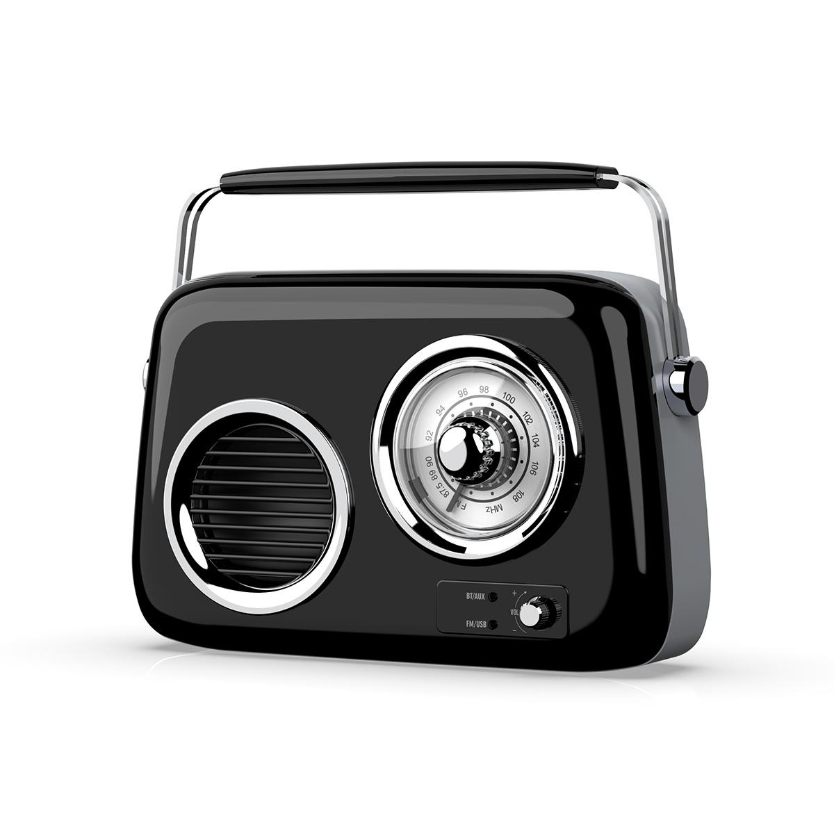 Портативно FM радио Diva RB-BT8600 с Bluetooth, USB и AUX, черно | JAR Computers Портативно FM радио Diva RB-BT8600 с Bluetooth, USB и AUX, черно