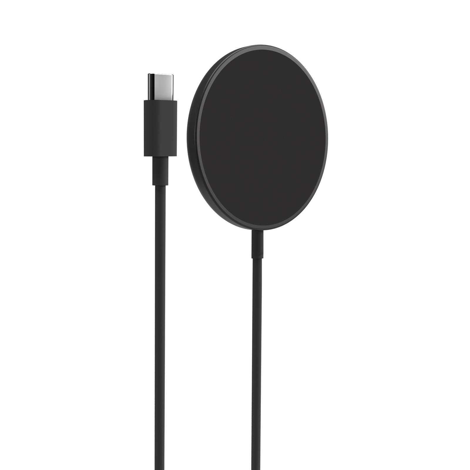 Puro 13387 Магнитно безжично зарядно USB-C, MagSafe,15W,черно