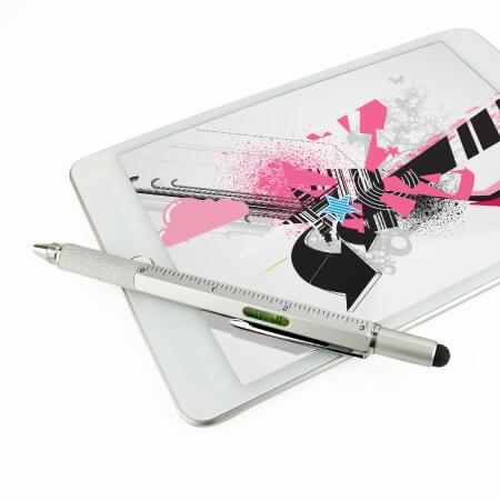 Тъч писалка, химикал, линия, нивелир и отвертки в едно - Olixar Hexstyli 6-in-1 Stylus Pen | JAR Computers Тъч писалка, химикал, линия, нивелир и отвертки в едно - Olixar Hexstyli 6-in-1 Stylus Pen