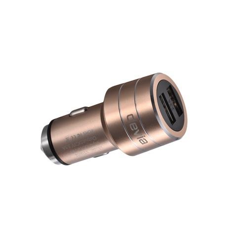 Зарядно за кола (3.5 Ампера) с 2 USB изхода за смартфони и таблети - Devia Battle Dual USB Port Car Charger 3.5А Emergency Hammer (златист) | JAR Computers Зарядно за кола (3.5 Ампера) с 2 USB изхода за смартфони и таблети - Devia Battle Dual USB Port Car Charger 3.5А Emergency Hammer (златист)