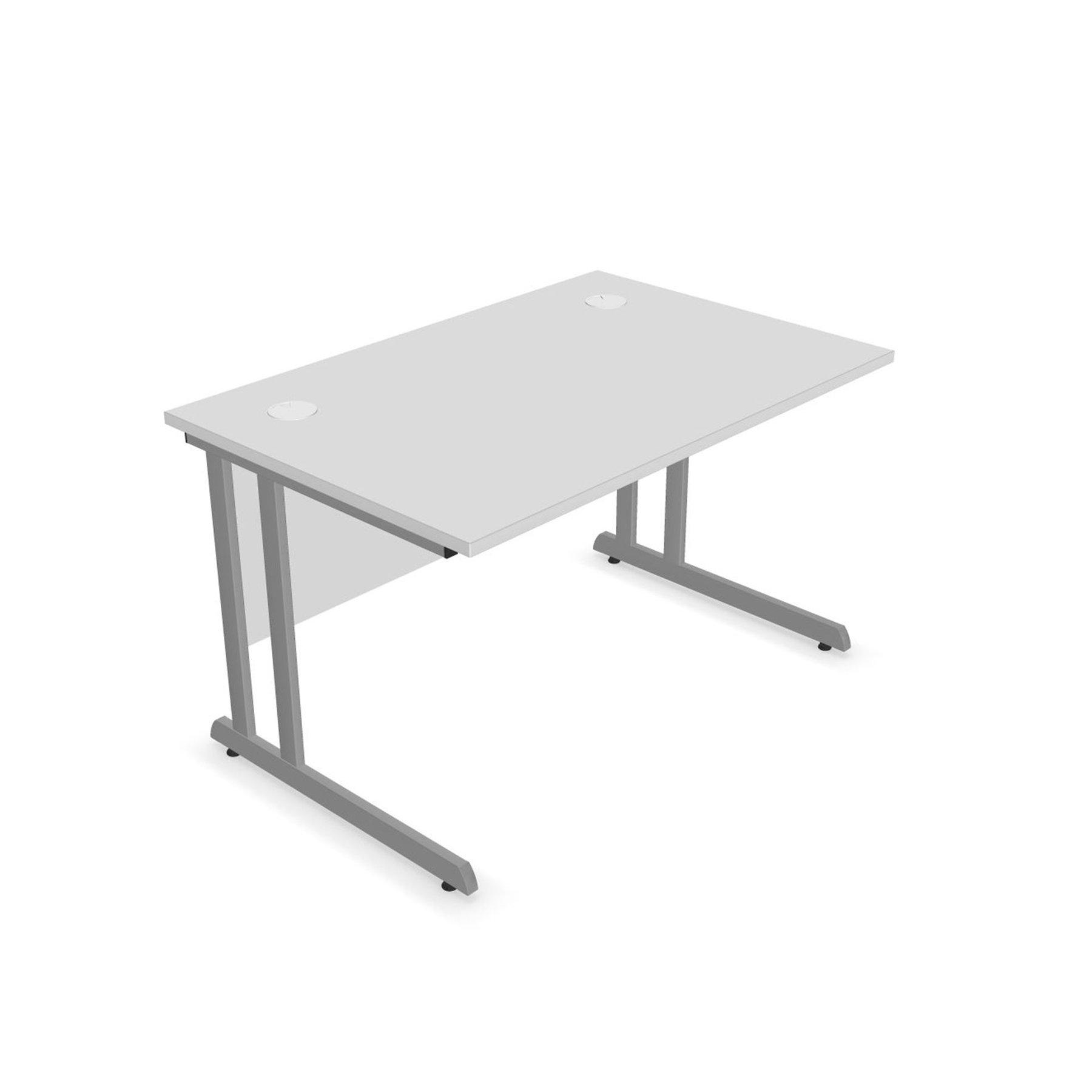 Бюро Narbutas Optima C, 1200 x 800, 720 mm, ПДЧ 25 mm, метални крака, бяло