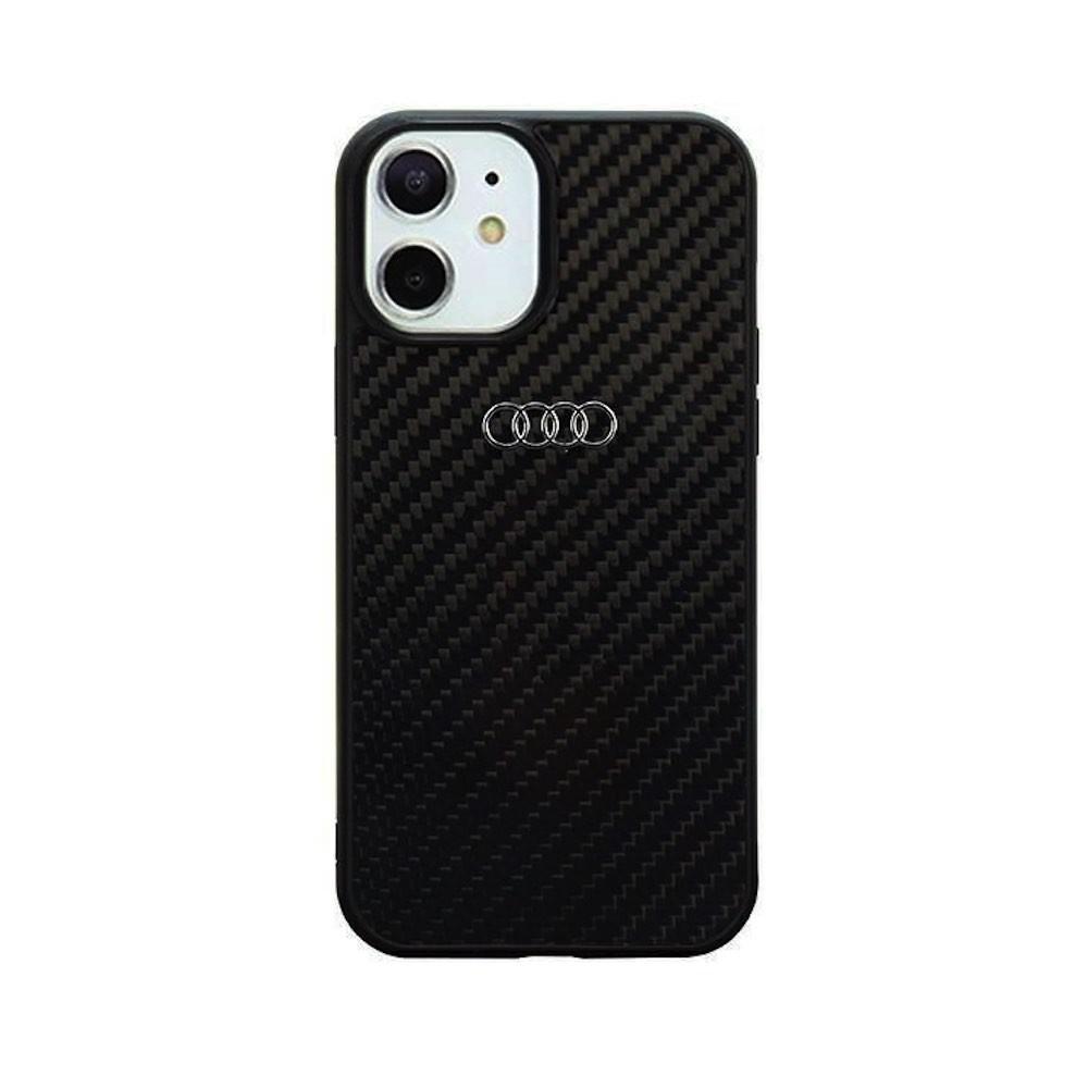 Дизайнерски карбонов кейс за iPhone 11, iPhone XR - Audi Carbon Fiber Hard Case (черен) | JAR Computers Дизайнерски карбонов кейс за iPhone 11, iPhone XR - Audi Carbon Fiber Hard Case (черен)