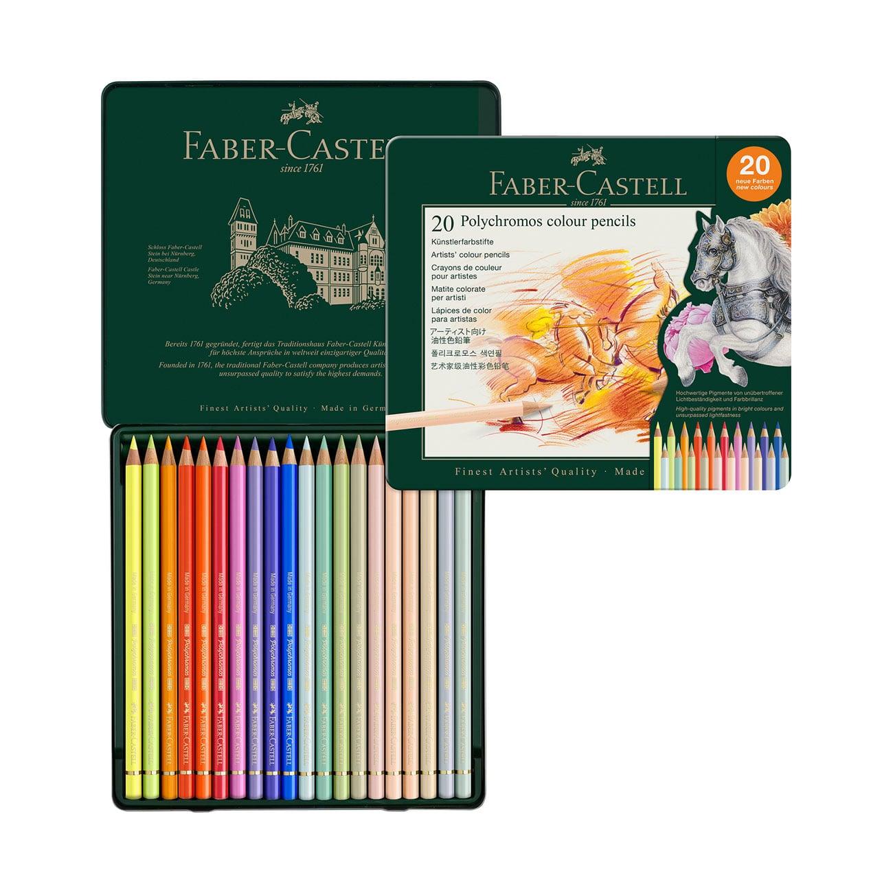 Faber-Castell Моливи Polychromos, 20 цвята