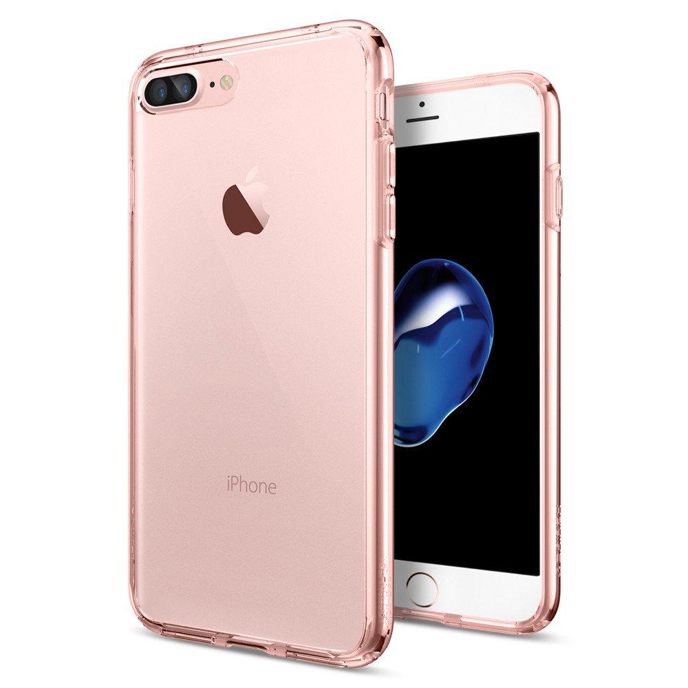 Хибриден кейс с висока степен на защита за iPhone 8 Plus, iPhone 7 Plus - Spigen Ultra Hybrid Case (роз.злато-прозрачен) | JAR Computers Хибриден кейс с висока степен на защита за iPhone 8 Plus, iPhone 7 Plus - Spigen Ultra Hybrid Case (роз.злато-прозрачен)