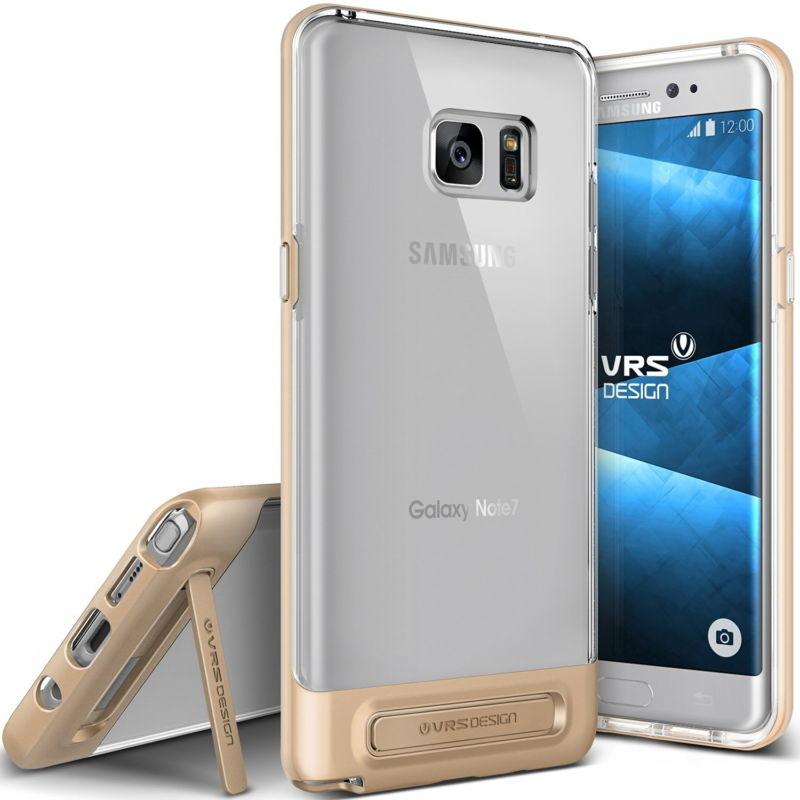 Хибриден удароустойчив кейс за Samsung Galaxy Note 7 - Verus Crystal Bumper Case (златист-прозрачен) | JAR Computers Хибриден удароустойчив кейс за Samsung Galaxy Note 7 - Verus Crystal Bumper Case (златист-прозрачен)