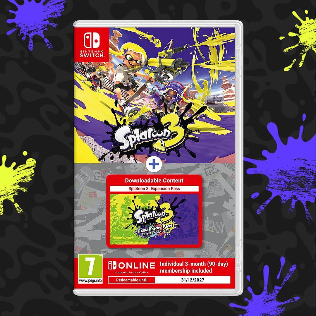 Игра Splatoon 3 + EXP PASS + 3M NSO (NSW) | JAR Computers Игра Splatoon 3 + EXP PASS + 3M NSO (NSW)