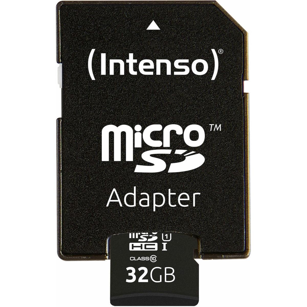 INTENSO microSDHC Card 32GB Class 10 UHS-I Professional with Adapter (3433480) (INTE3433480) | JAR Computers INTENSO microSDHC Card 32GB Class 10 UHS-I Professional with Adapter (3433480) (INTE3433480)