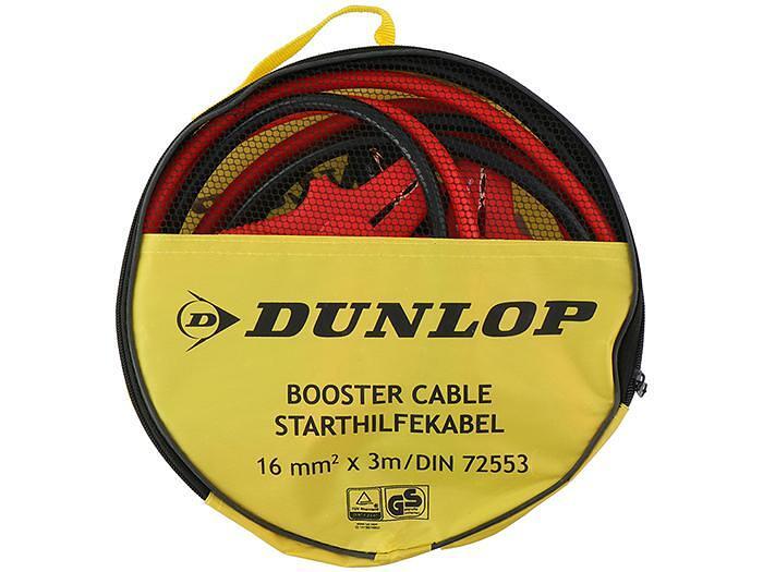 Кабел за стартиране Dunlop, 16 мм 220A 2x3 м | JAR Computers Кабел за стартиране Dunlop, 16 мм 220A 2x3 м