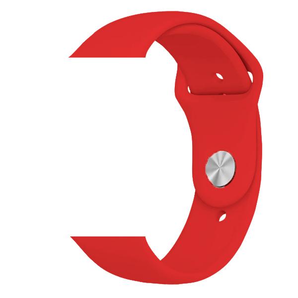 Каишка за Apple Watch 42/44/45/49мм, Simple, силиконова, S/M /червена/ | JAR Computers Каишка за Apple Watch 42/44/45/49мм, Simple, силиконова, S/M /червена/