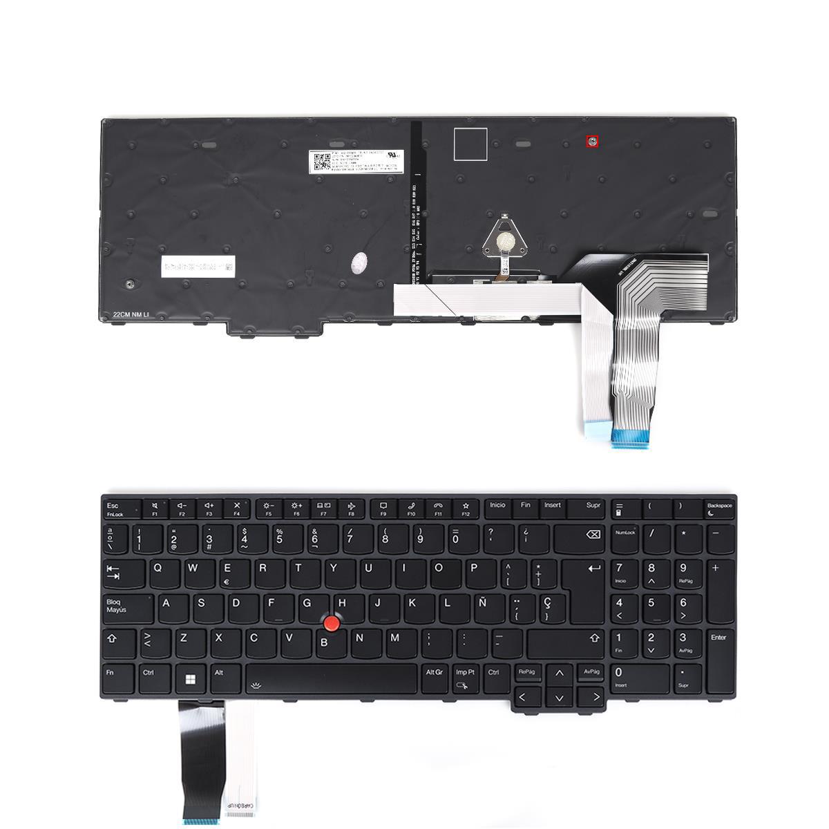 Клавиатура за лаптоп Lenovo ThinkPad L15 Gen 3 T16 P16S Gen 1 с Черна рамка, с Подсветка | JAR Computers Клавиатура за лаптоп Lenovo ThinkPad L15 Gen 3 T16 P16S Gen 1 с Черна рамка, с Подсветка