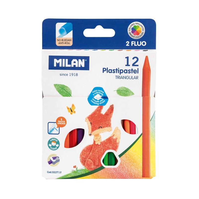 Milan Пастели Triangular, 12 цвята | JAR Computers Milan Пастели Triangular, 12 цвята