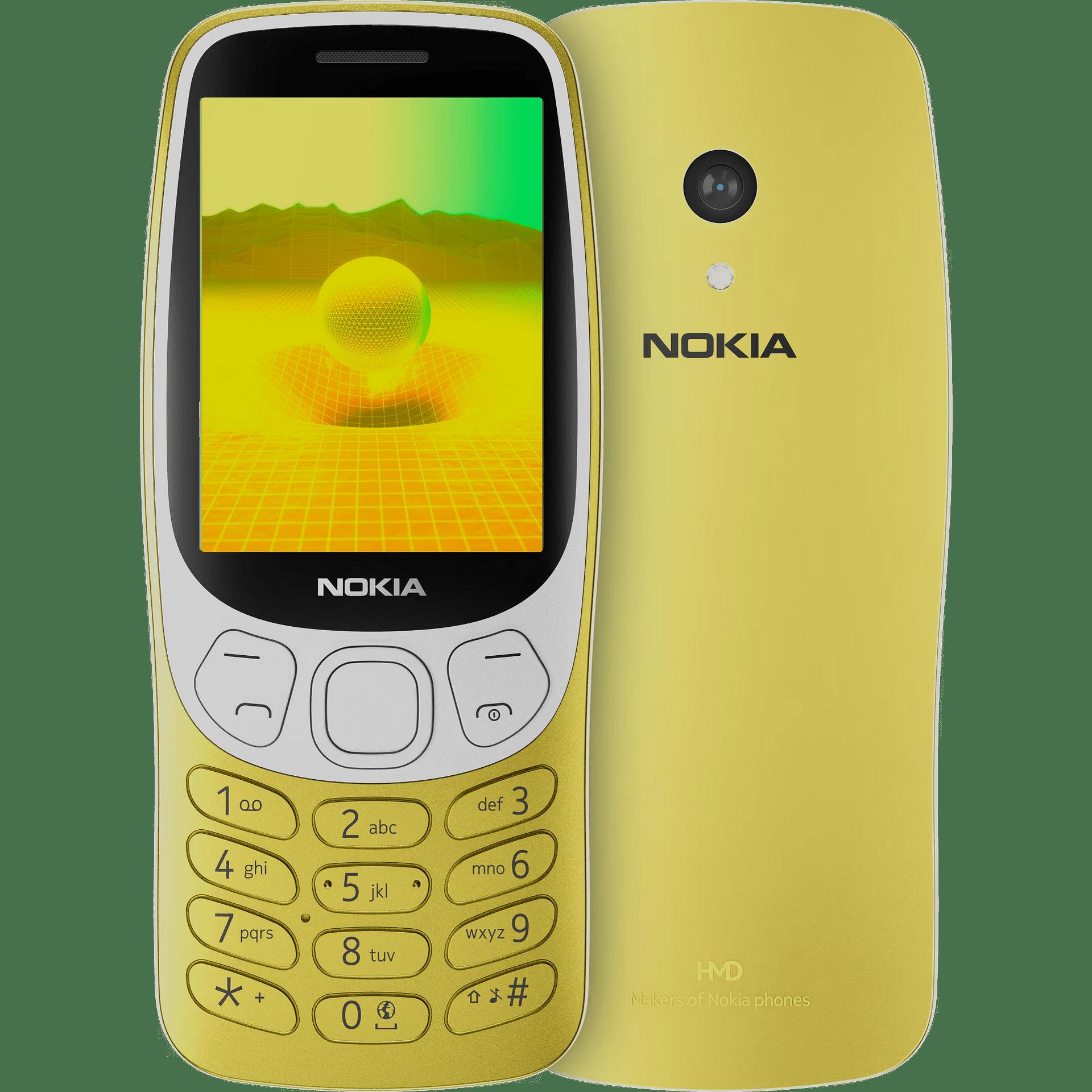 Мобилен телефон Nokia 3210 4G 2024, Y2K Gold