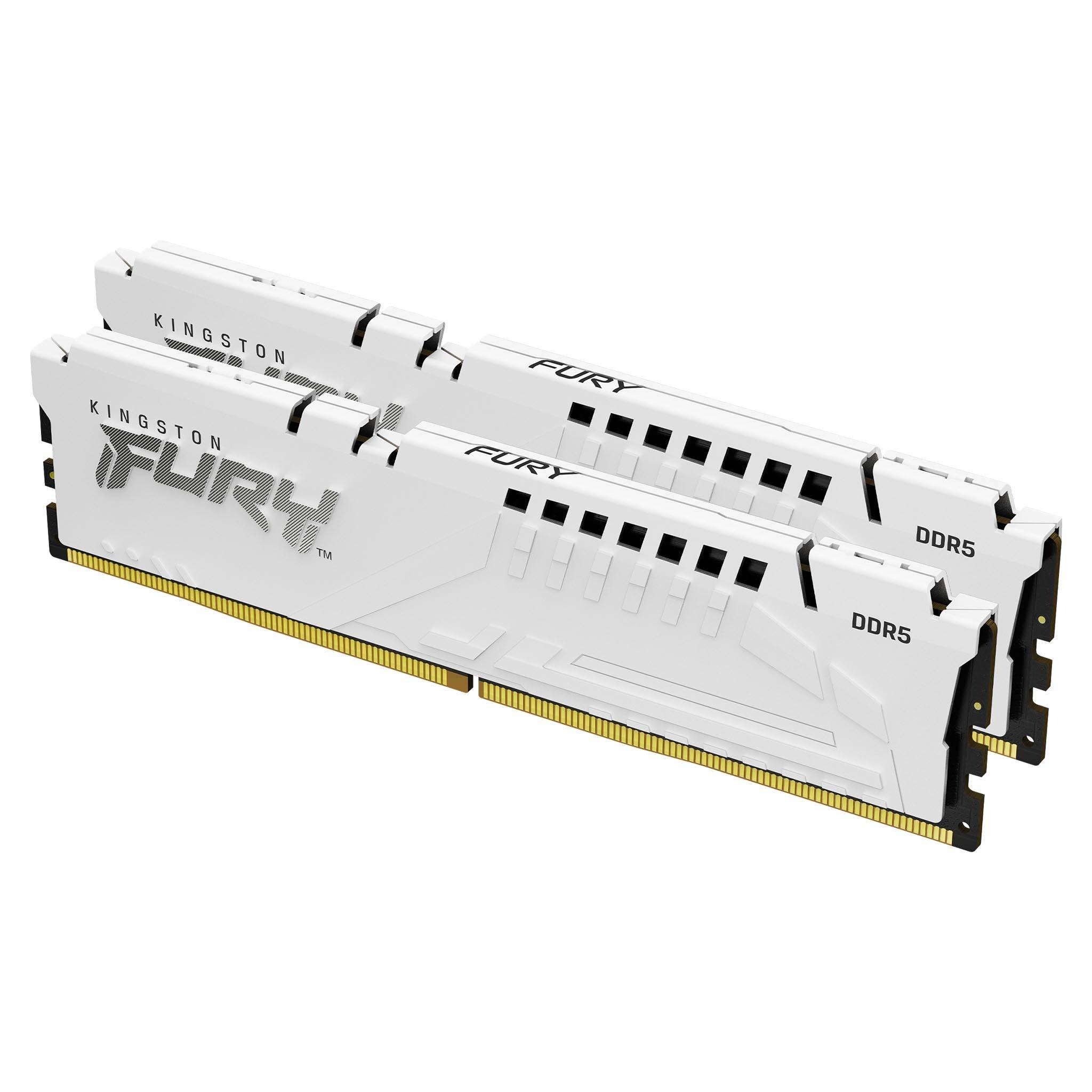 Памет Kingston FURY Beast White 32GB(2x16GB) DDR5 6000MHz CL30 KF560C30BWEK2-32 - AMD EXPO